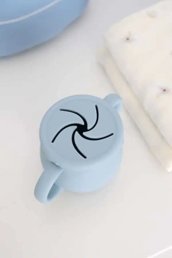 3 in 1 Silicone Cup Dusty Blue