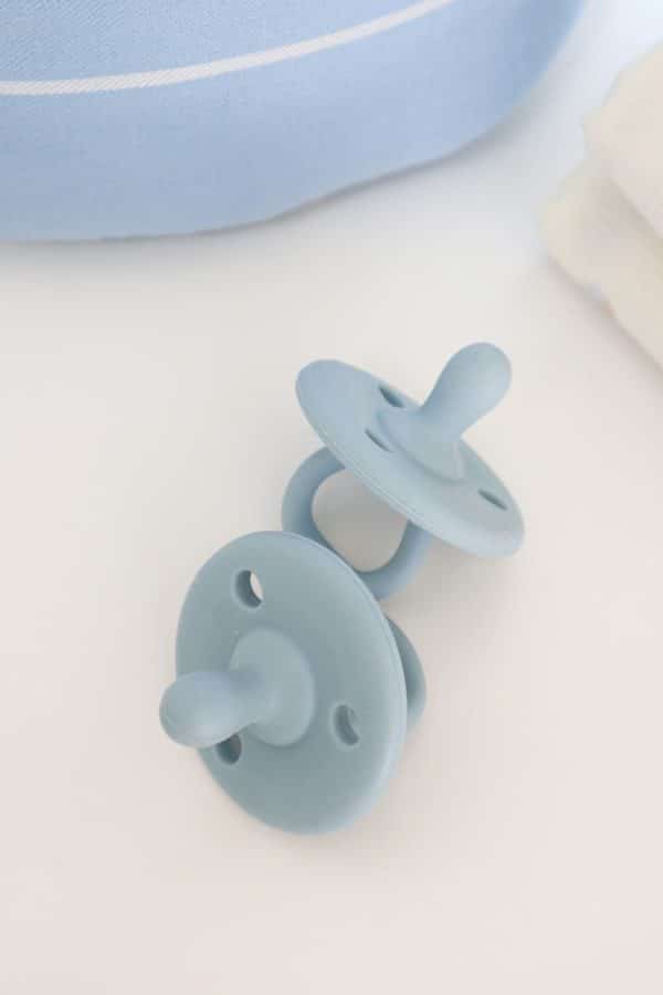 Pack 2 Chupetas Silicone Dusty Blue