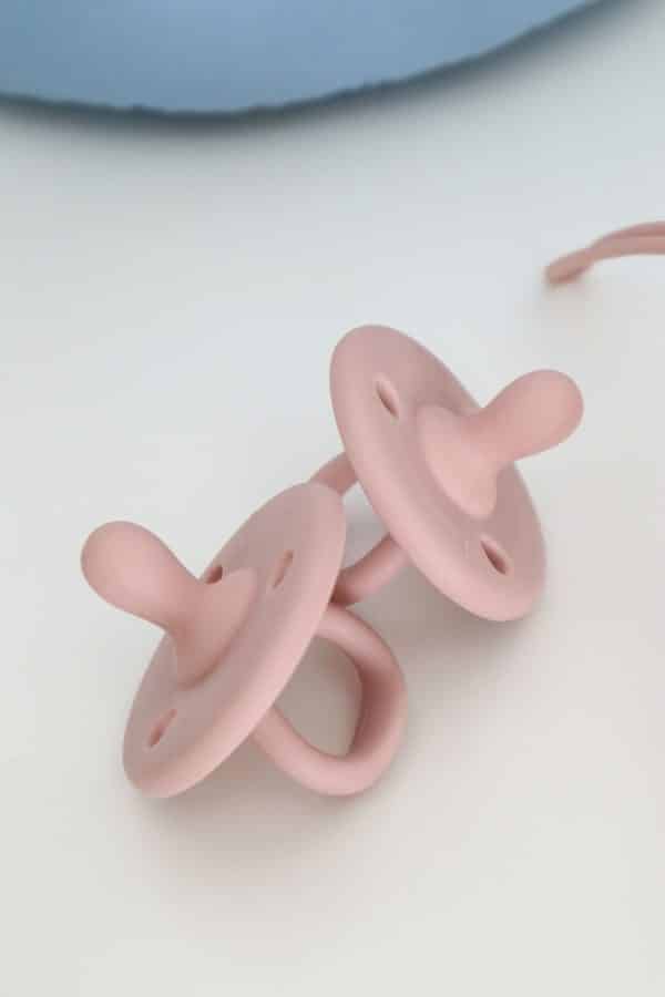 Pack 2 Chupetas Silicone Rose Pink