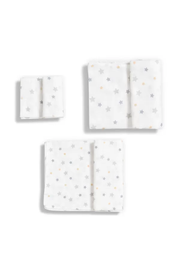Pack de 3 Muselinas (3 Tallas) Estrellas