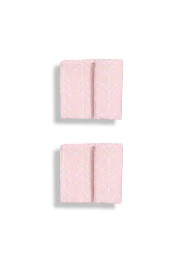 Pack 2 Muslins 50x50cm Nordic pink