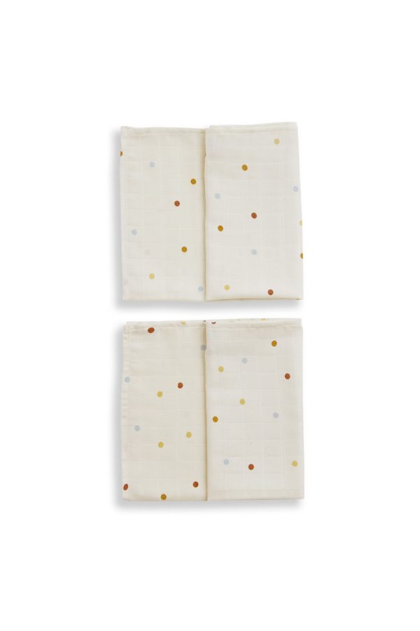 Set de 2 Lange Mousseline de Coton 70x70cm Colored Confetti