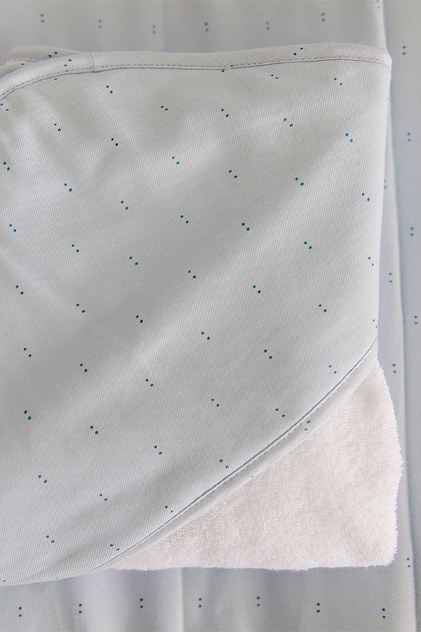 Cape de bain Little Dots Blue