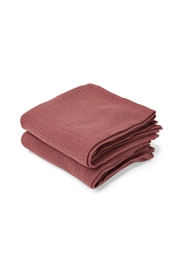 Bao pack 2 mousselines em tissu Mahogany
