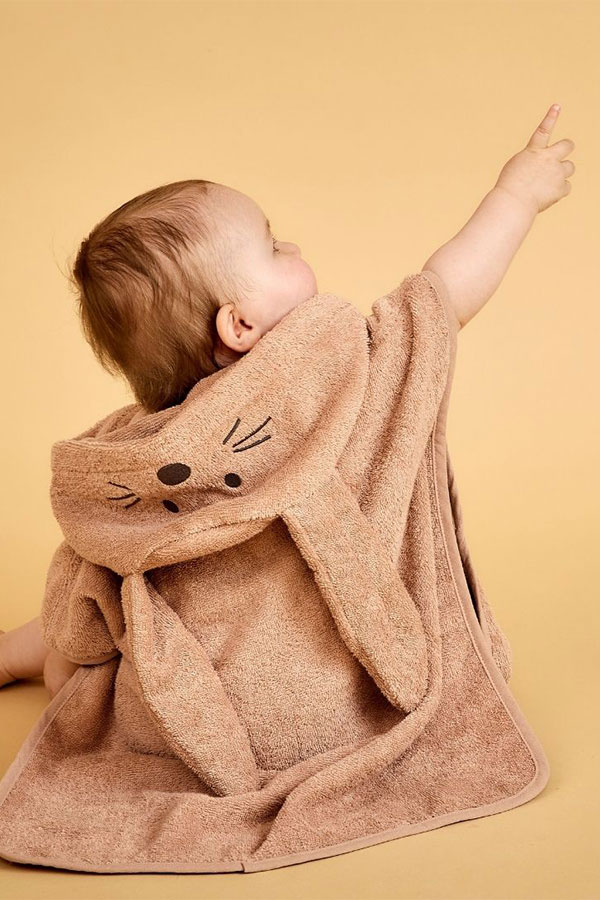 Adelin Poncho Rose Rabbit