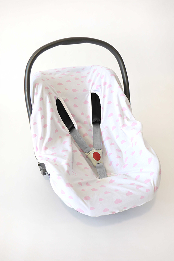 Baby Autositzbezug Pink Clouds