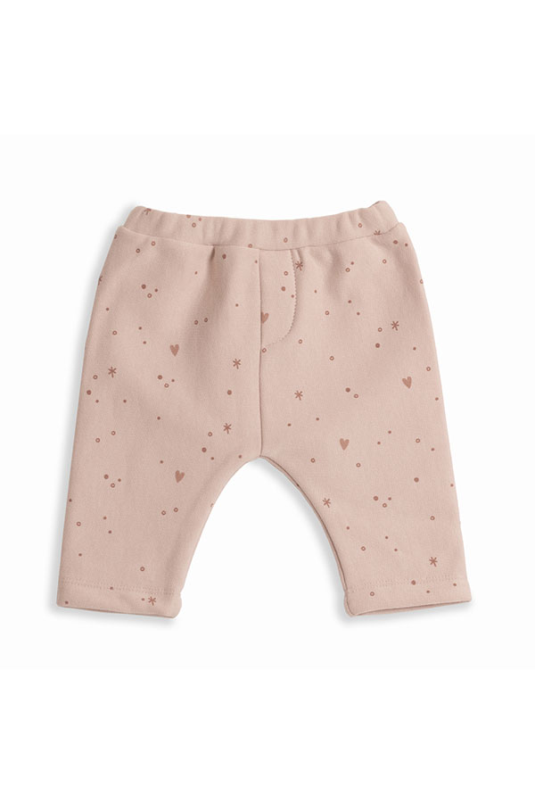 Calças de Inverno Bebé em algodão orgânico Pink Sparkle