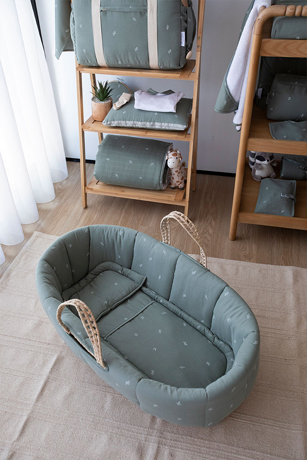 Alcofa para Bebé Little Garden em Algodão Orgânico