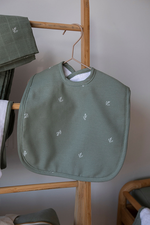 Babete XL em algodão orgânico Little Garden