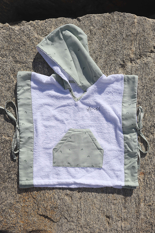 Poncho bébé Coton bio Organic Green