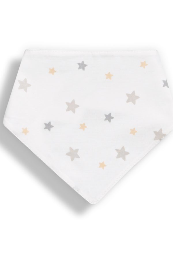 Babete Triângulo em algodão orgânico Estrelas